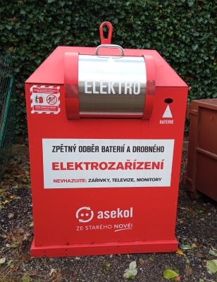 foto nádoby na elektroodpad