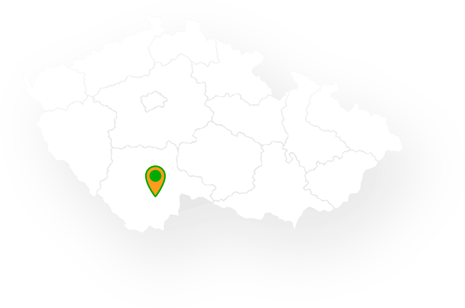 Mapa s přibližnou polohou obce
